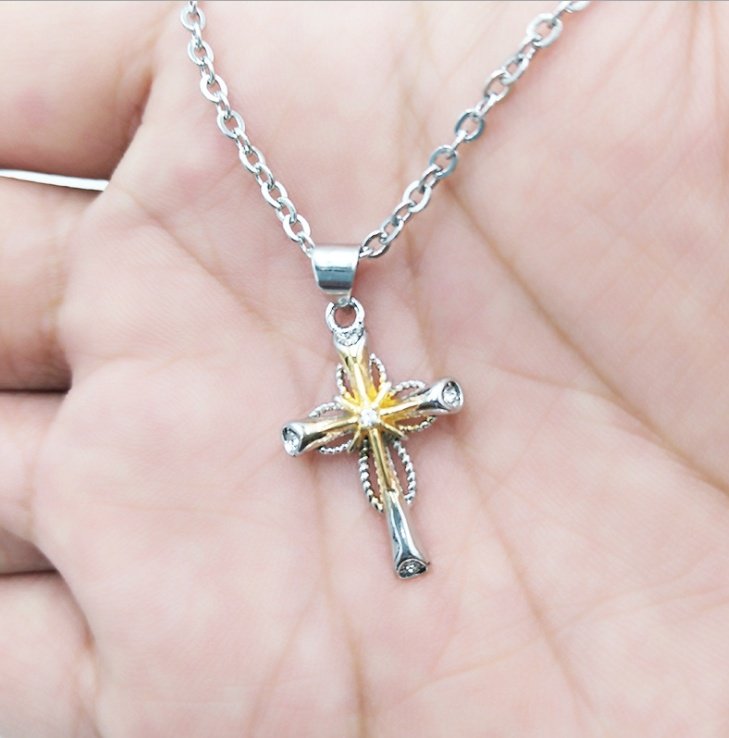 Octagonal Star Cross Alloy Pendant